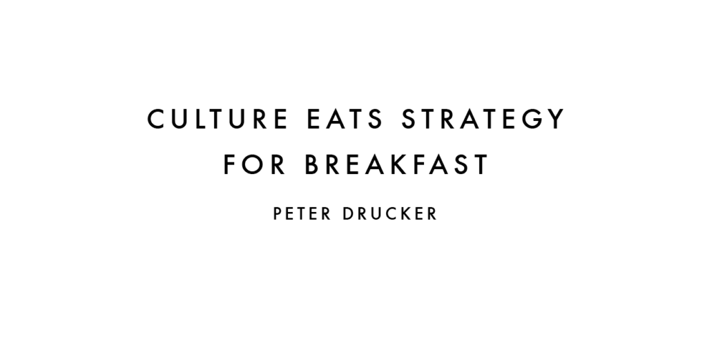 Culture Eats Strategy for Breakfast