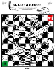 MM&H Snakes and Gators board game