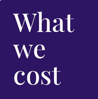 What we cost