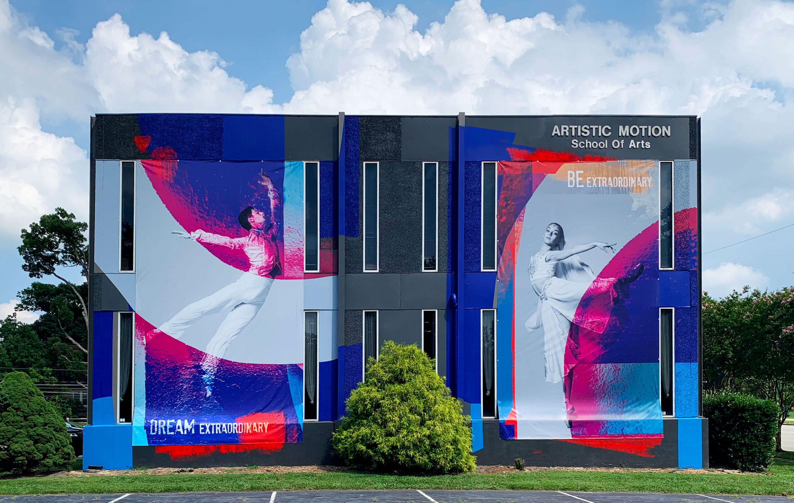 Artistic Motion Ballet Mural Collage